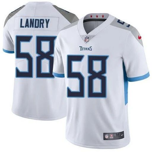 Men Tennessee Titans #58 Harold Landry Nike White Vapor Limited NFL Jersey->tennessee titans->NFL Jersey